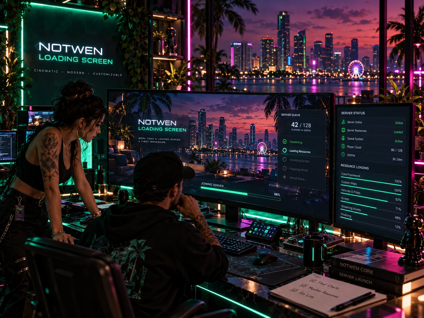 Notwen loadingscreen product scene